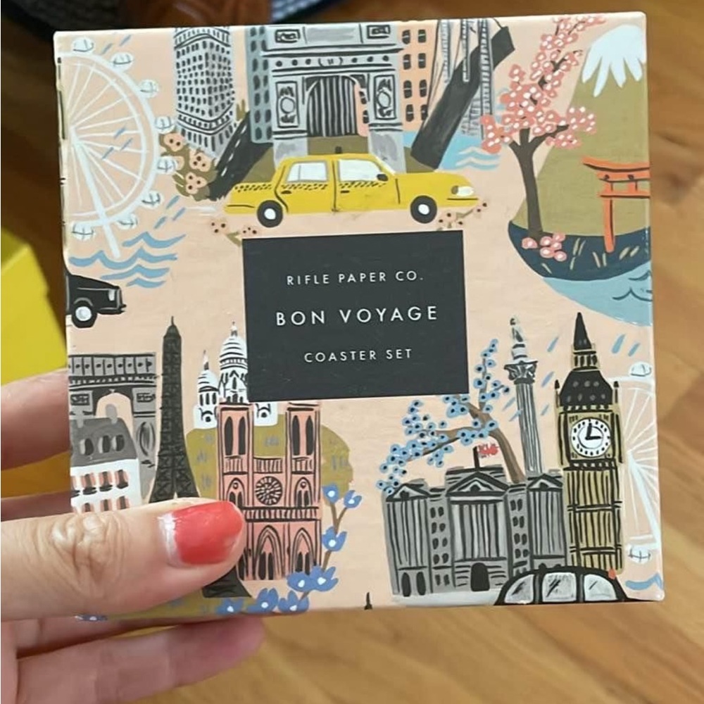 Rifle paper coaster